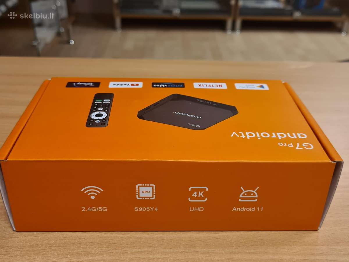 G7 Pro Android TV 11 4/32gb 4k Go3/smart TV - nuotraukos Nr. 3