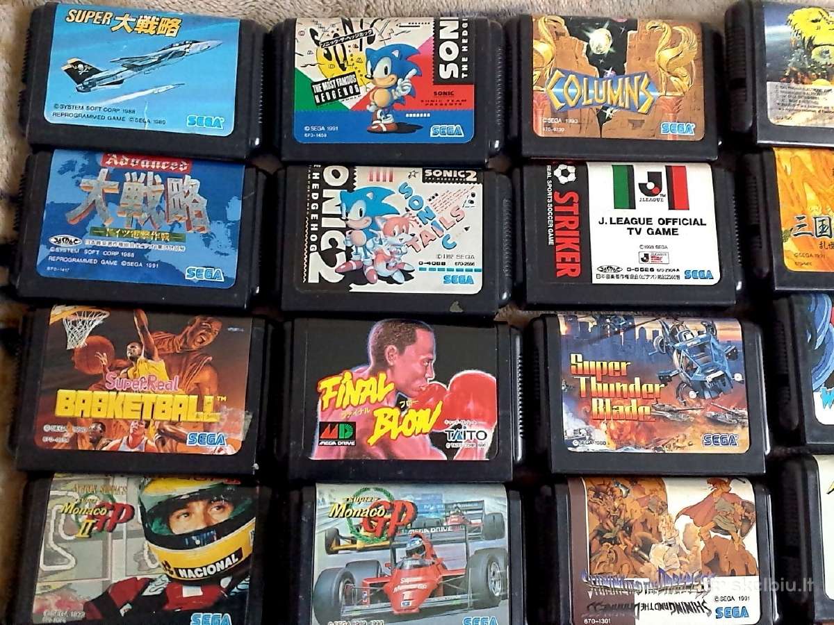 Originalūs Sega Mega Drive žaidimai / disketės - nuotraukos Nr. 2