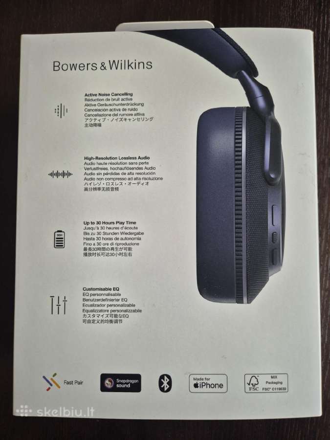 Bowers & Wilkins Px7 S3 wireless headset ausinės - nuotraukos Nr. 2