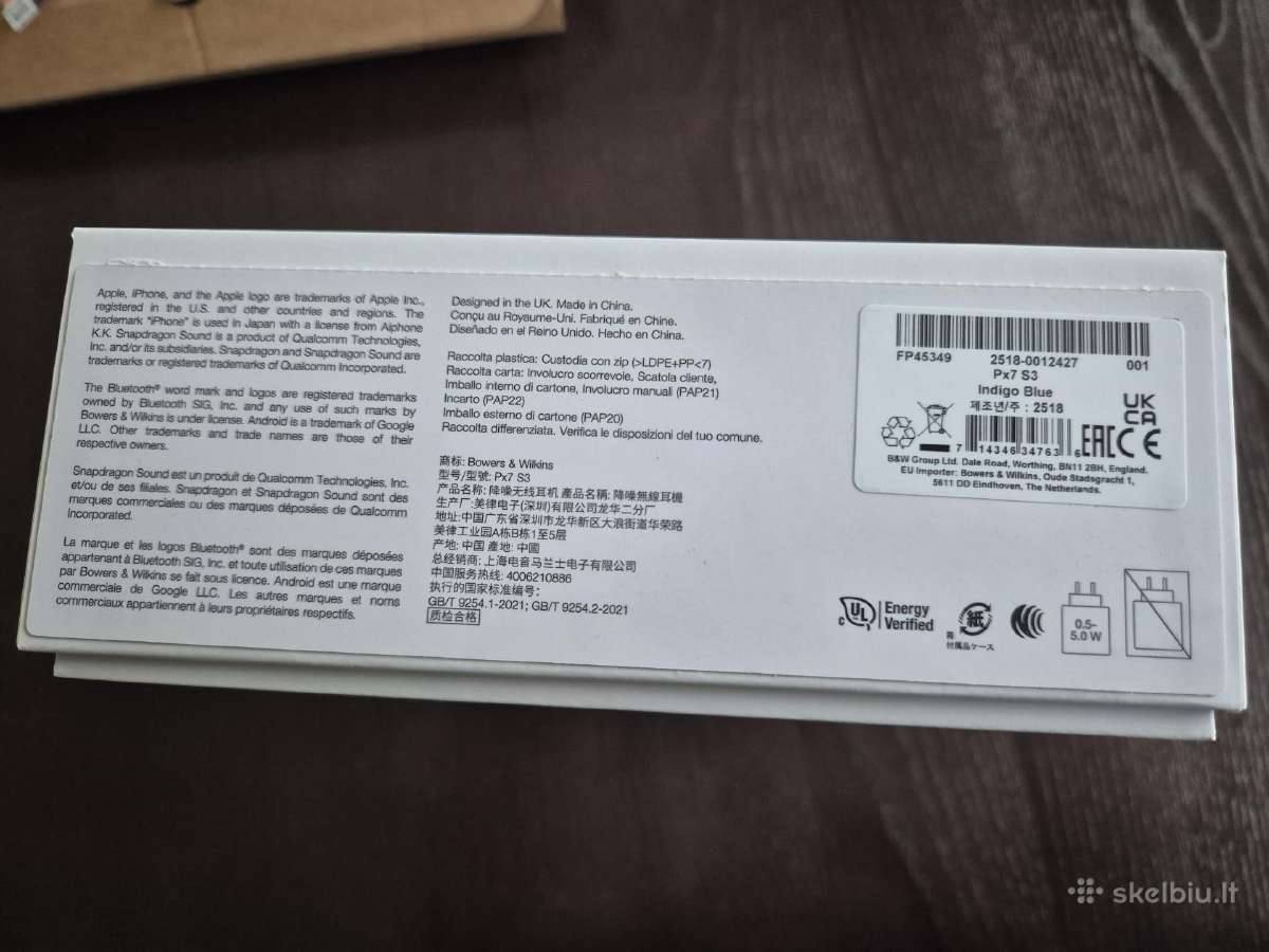 Bowers & Wilkins Px7 S3 wireless headset ausinės - nuotraukos Nr. 3