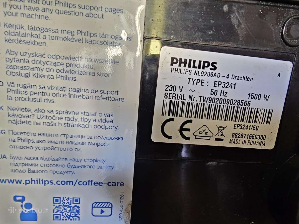 Philips Ep3241 / Series 3200 (Lattego) - nuotraukos Nr. 7