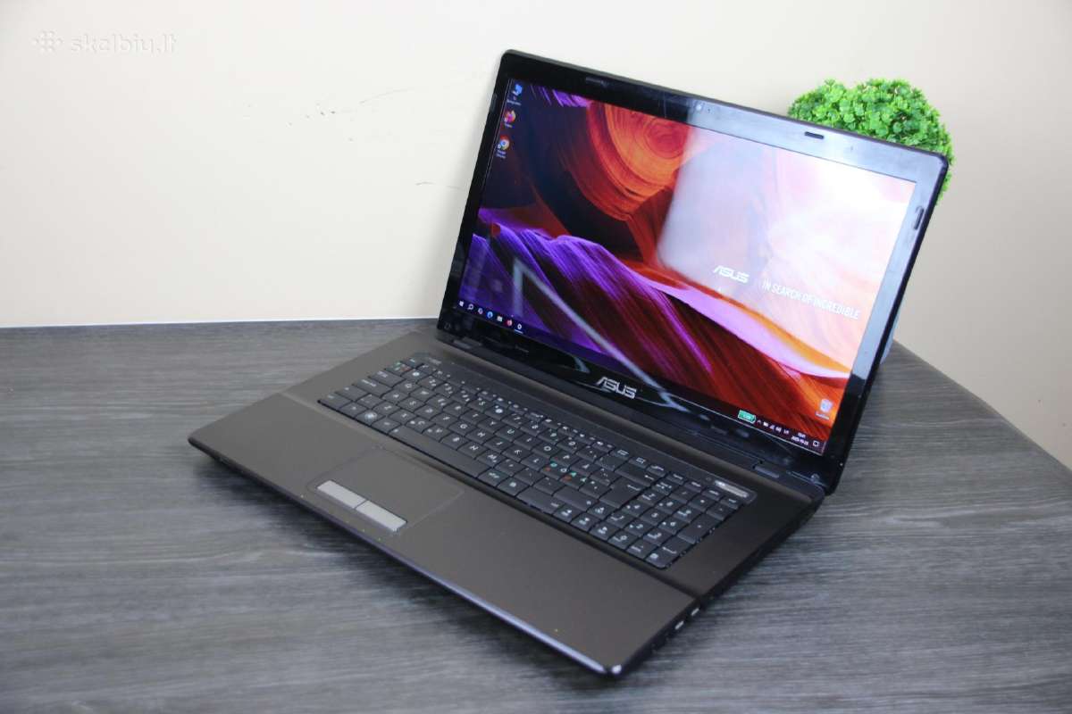 Asus 17,3 LED 8gb 120ssd hdmi kamera - nuotraukos Nr. 3