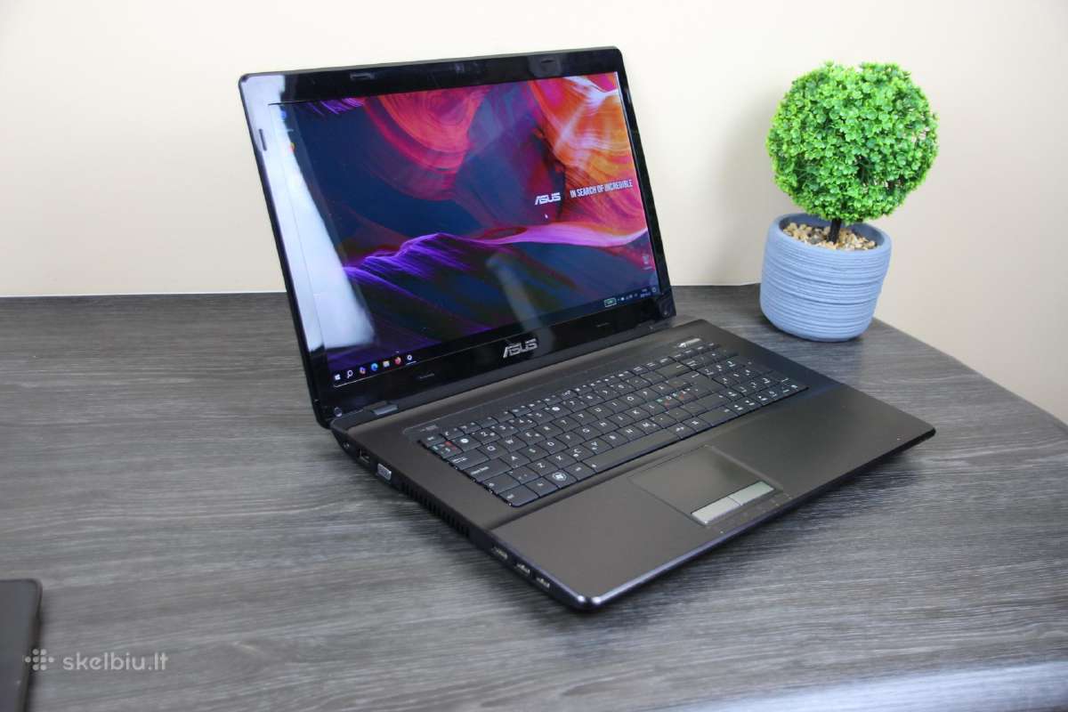 Asus 17,3 LED 8gb 120ssd hdmi kamera - nuotraukos Nr. 5