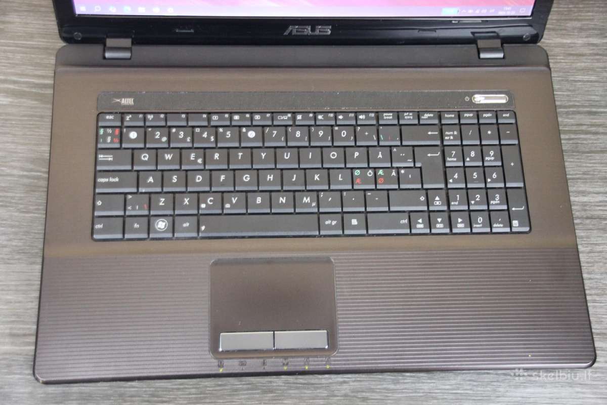 Asus 17,3 LED 8gb 120ssd hdmi kamera - nuotraukos Nr. 2