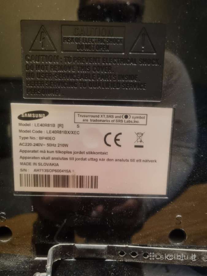 Parduodu TV Samsung - nuotraukos Nr. 2