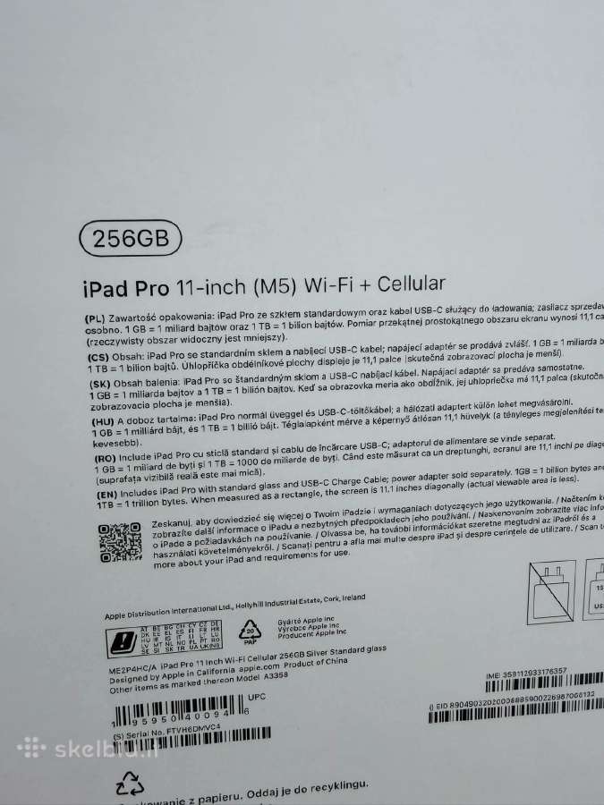 Naujas! iPad Pro 11 M5 (256gb). Siunčiame - nuotraukos Nr. 4