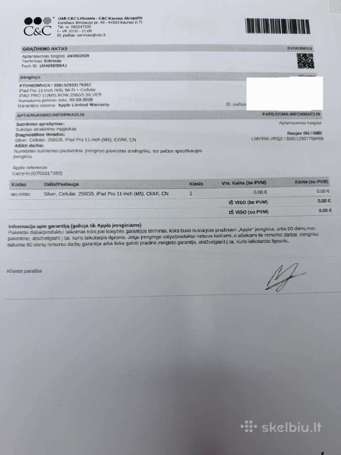 Naujas! iPad Pro 11 M5 (256gb). Siunčiame - nuotraukos Nr. 6