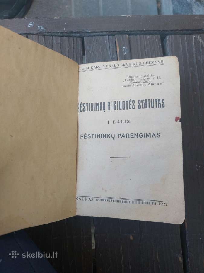 Pestininku statutas 1922 metai - nuotraukos Nr. 2