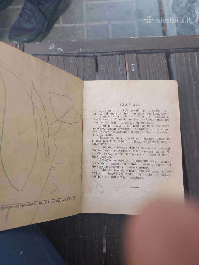Pestininku statutas 1922 metai - nuotraukos Nr. 3