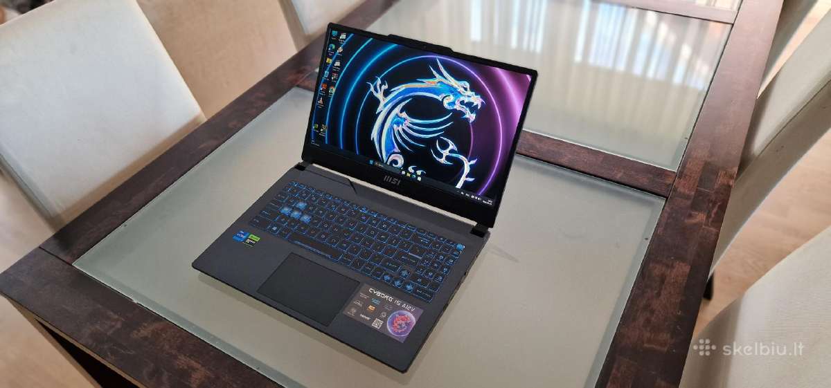 Msi Cyborg 15, i7-12650h,16gb, 512tb, Rtx 4060 8gb - nuotraukos Nr. 2