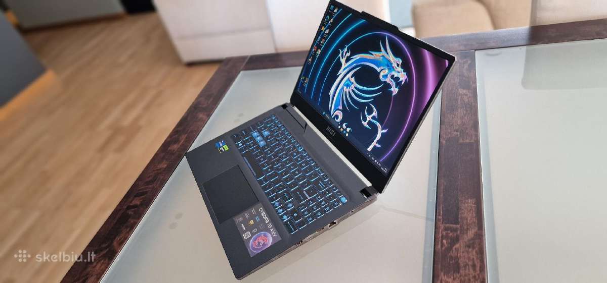 Msi Cyborg 15, i7-12650h,16gb, 512tb, Rtx 4060 8gb - nuotraukos Nr. 5