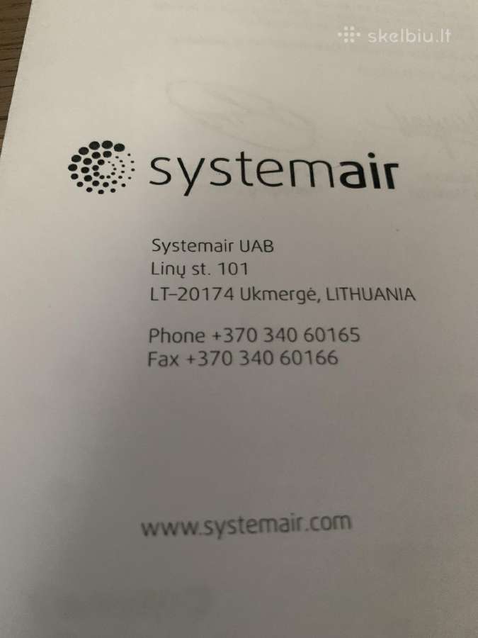 Rotacinis Rekuperatorius Systemair Save Vtr 250/b - nuotraukos Nr. 9