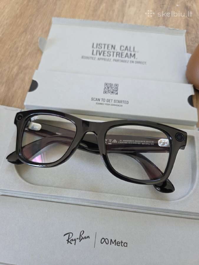 Ray-ban Meta Wayfarer Shiny Black Rw4006 akiniai - nuotraukos Nr. 2