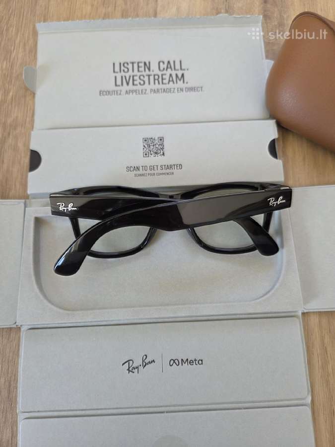 Ray-ban Meta Wayfarer Shiny Black Rw4006 akiniai - nuotraukos Nr. 3