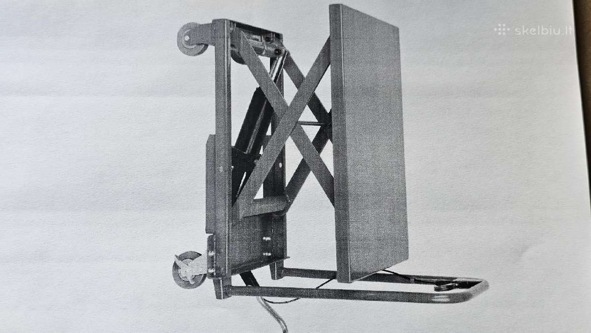 Platforminis hidraulinis kėlimo vežimėlis 225kg - nuotraukos Nr. 3