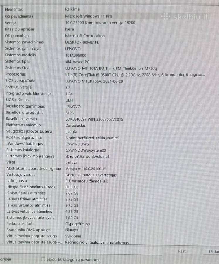 Lenovo Thinkcentre M720q all in one kompiuteris - nuotraukos Nr. 4