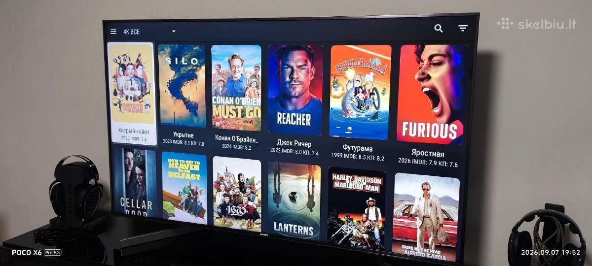 Aukštos klasės Sony 55" Smart TV (kd-55xf9005) - nuotraukos Nr. 7