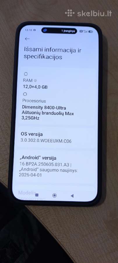 Xiaomi 15t Black - nuotraukos Nr. 5