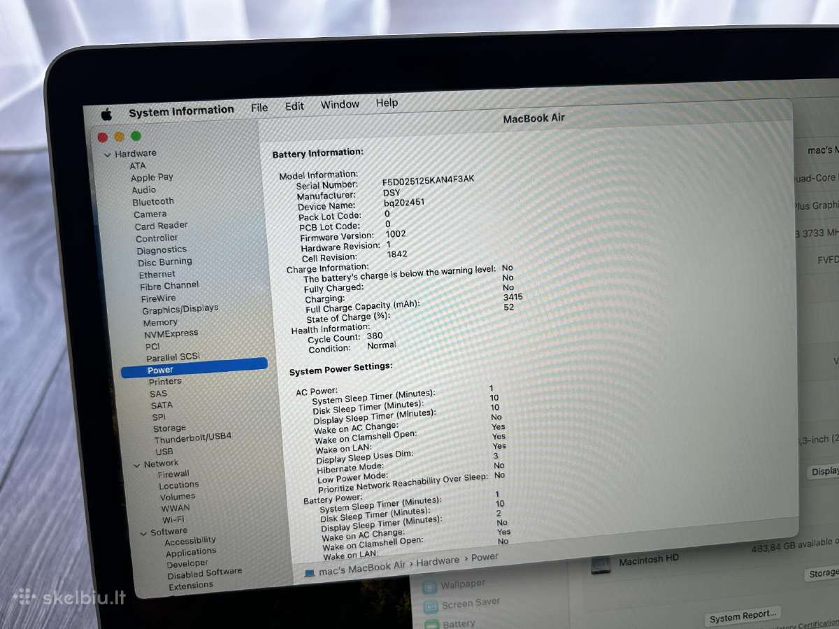MacBook Air 2020 - nuotraukos Nr. 3