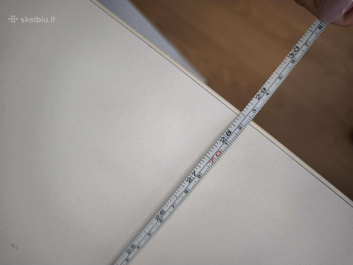 Kampinis L formos stalas su stalčiais ir pertvara - nuotraukos Nr. 5
