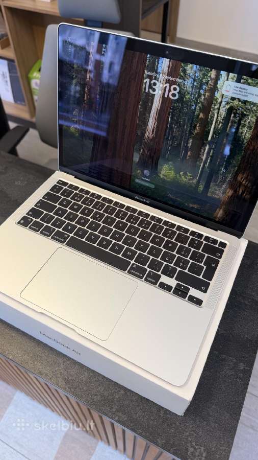 Apple MacBook Air 13" 2020, M1 Baterija 99% - nuotraukos Nr. 3