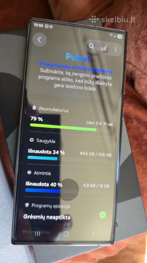 Samsung S22 Ultra 12/256gb - nuotraukos Nr. 4