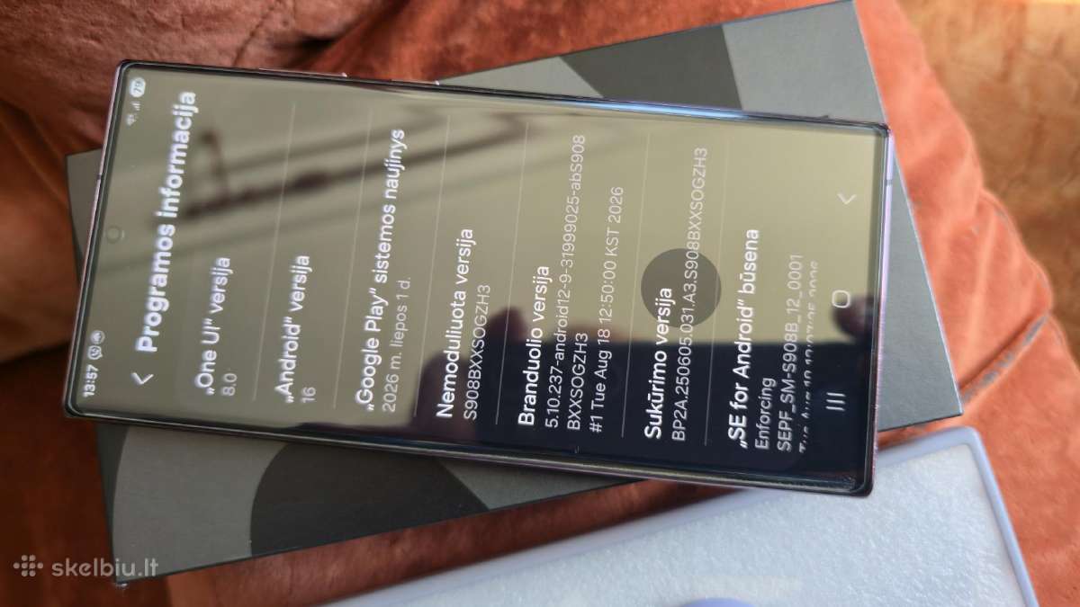Samsung S22 Ultra 12/256gb - nuotraukos Nr. 5