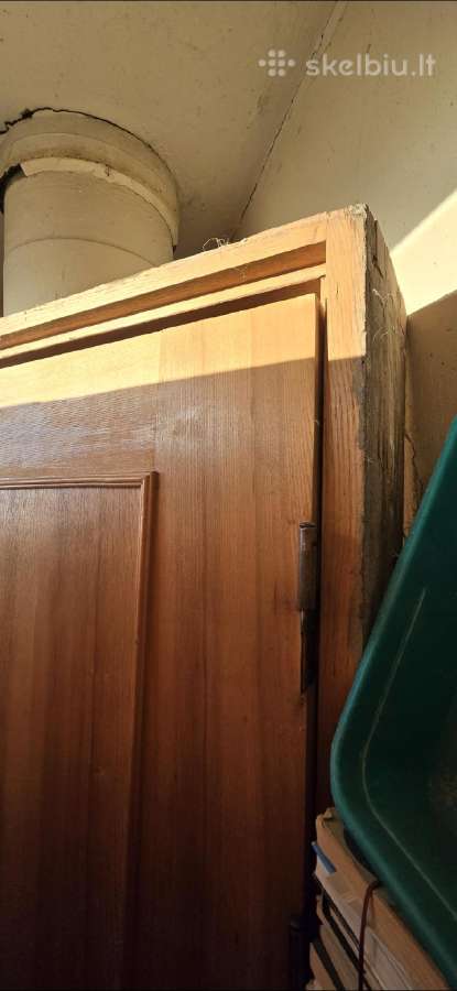 Dvigubos rankų darbo ąžuolinės durys su stakta - nuotraukos Nr. 4