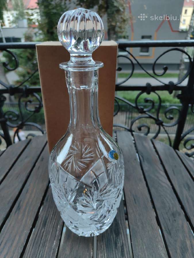 Krištolinis grafinas-talpa 1litras.naujas - nuotraukos Nr. 6
