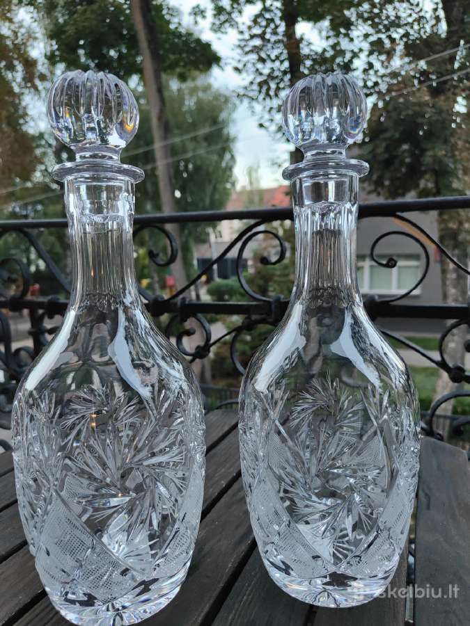 Krištolinis grafinas-talpa 1litras.naujas - nuotraukos Nr. 4
