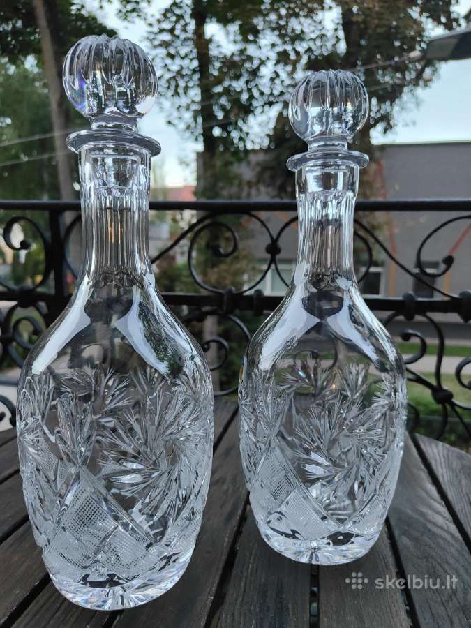 Krištolinis grafinas-talpa 1litras.naujas - nuotraukos Nr. 5