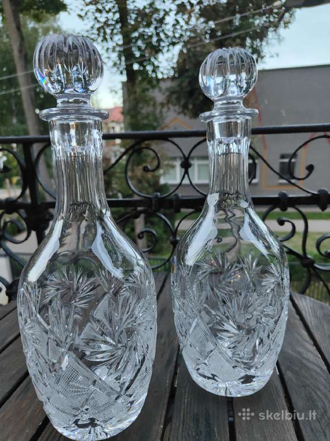 Krištolinis grafinas-talpa 1litras.naujas - nuotraukos Nr. 8