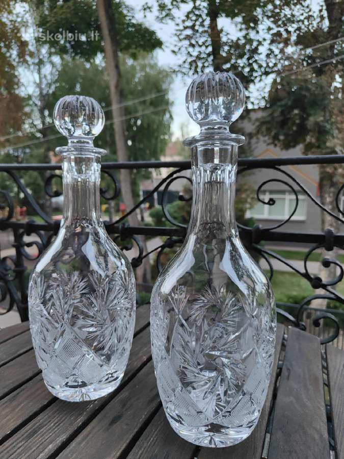 Krištolinis grafinas-talpa 1litras.naujas - nuotraukos Nr. 9