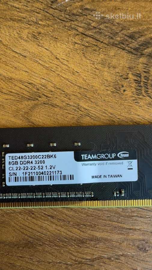 Ddr4 8gb 3200mhz - nuotraukos Nr. 2