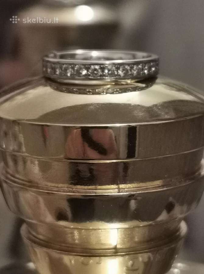 Sertifikuotas žiedas su 0,75 ct briliantų - nuotraukos Nr. 2
