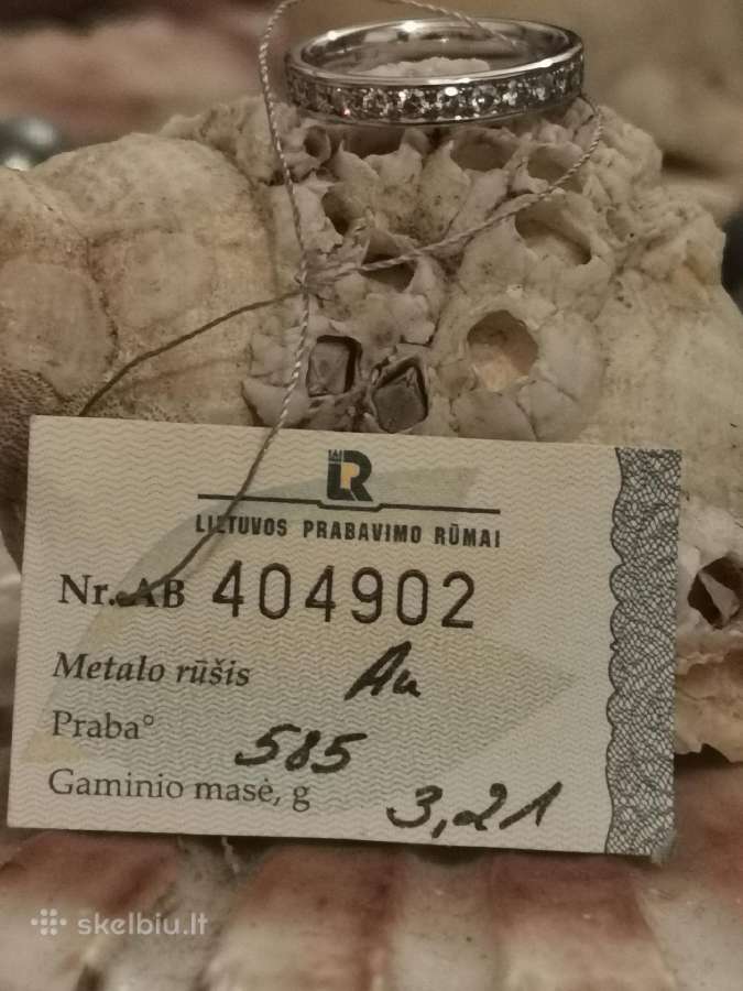 Sertifikuotas žiedas su 0,75 ct briliantų - nuotraukos Nr. 8