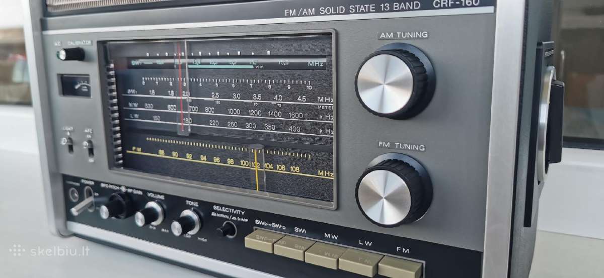 Sony Crf-160 Fm/lw/mw/sw Radijo Imtuvas - nuotraukos Nr. 11