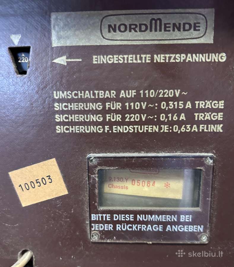 Vintažinis vokiškas Nordmende radijo imtuvas - nuotraukos Nr. 4