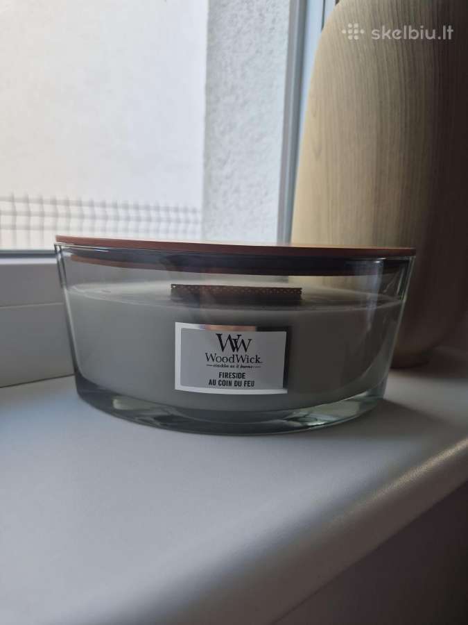 Woodwick fireside žvakė - nuotraukos Nr. 2