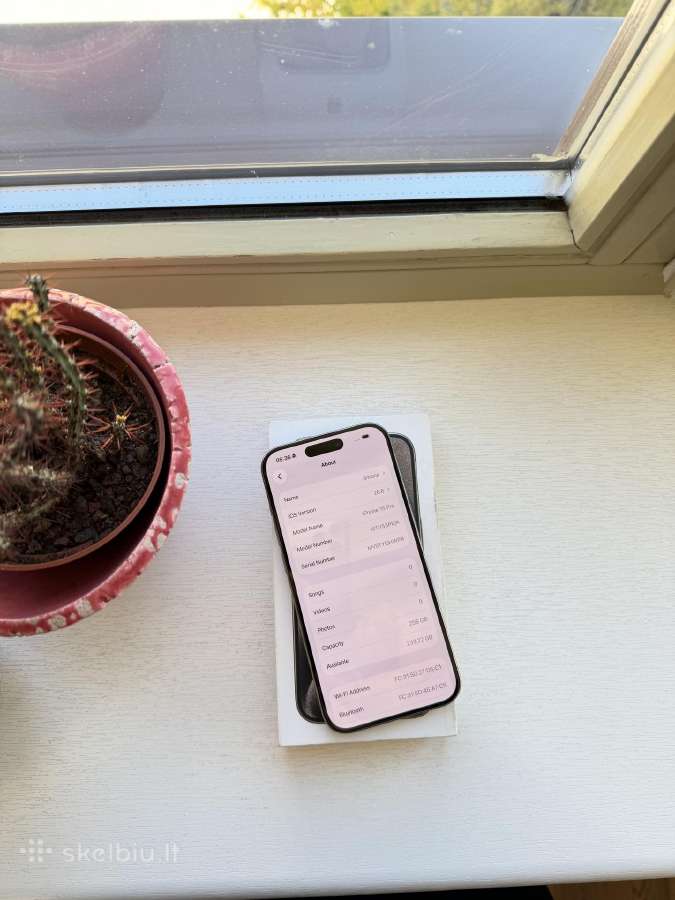 Apple iPhone 15 pro 256gb 88% battery health - nuotraukos Nr. 11