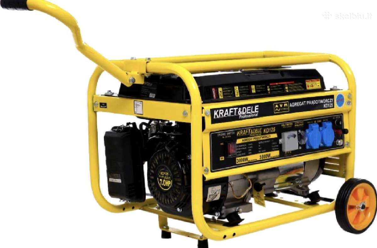 Vienfazis Elektros generatorius 3 kw/3,8 kw Kd125 - nuotraukos Nr. 2