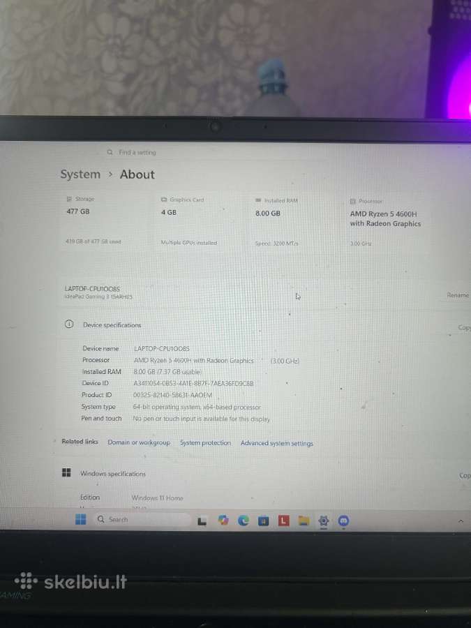 Lenovo ideapad gaming 3 - nuotraukos Nr. 2