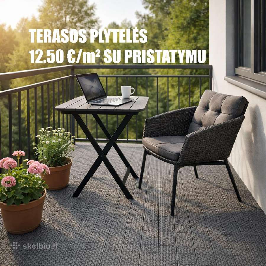 Plastikinės plytelės terasai – Nuo 10,50 €/m² ! - nuotraukos Nr. 2