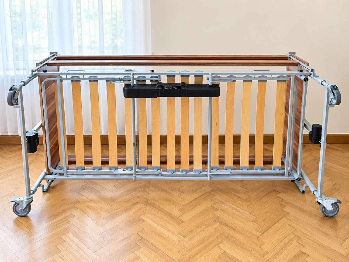 Elektrinė funkcinė slaugos lova + du čiužiniai - nuotraukos Nr. 2