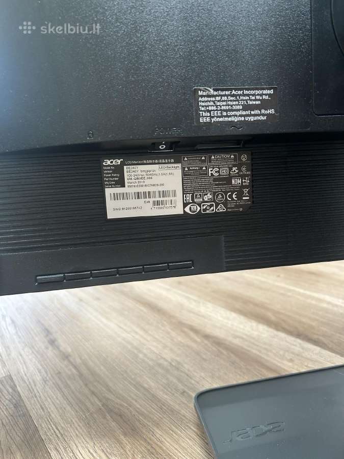 Acer Be240y, 24, Full HD, Ips - nuotraukos Nr. 4
