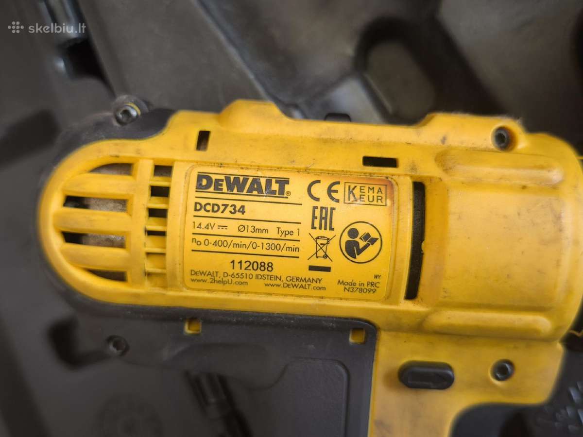 Dewalt suktukas 14.4v 2x akumai - nuotraukos Nr. 4