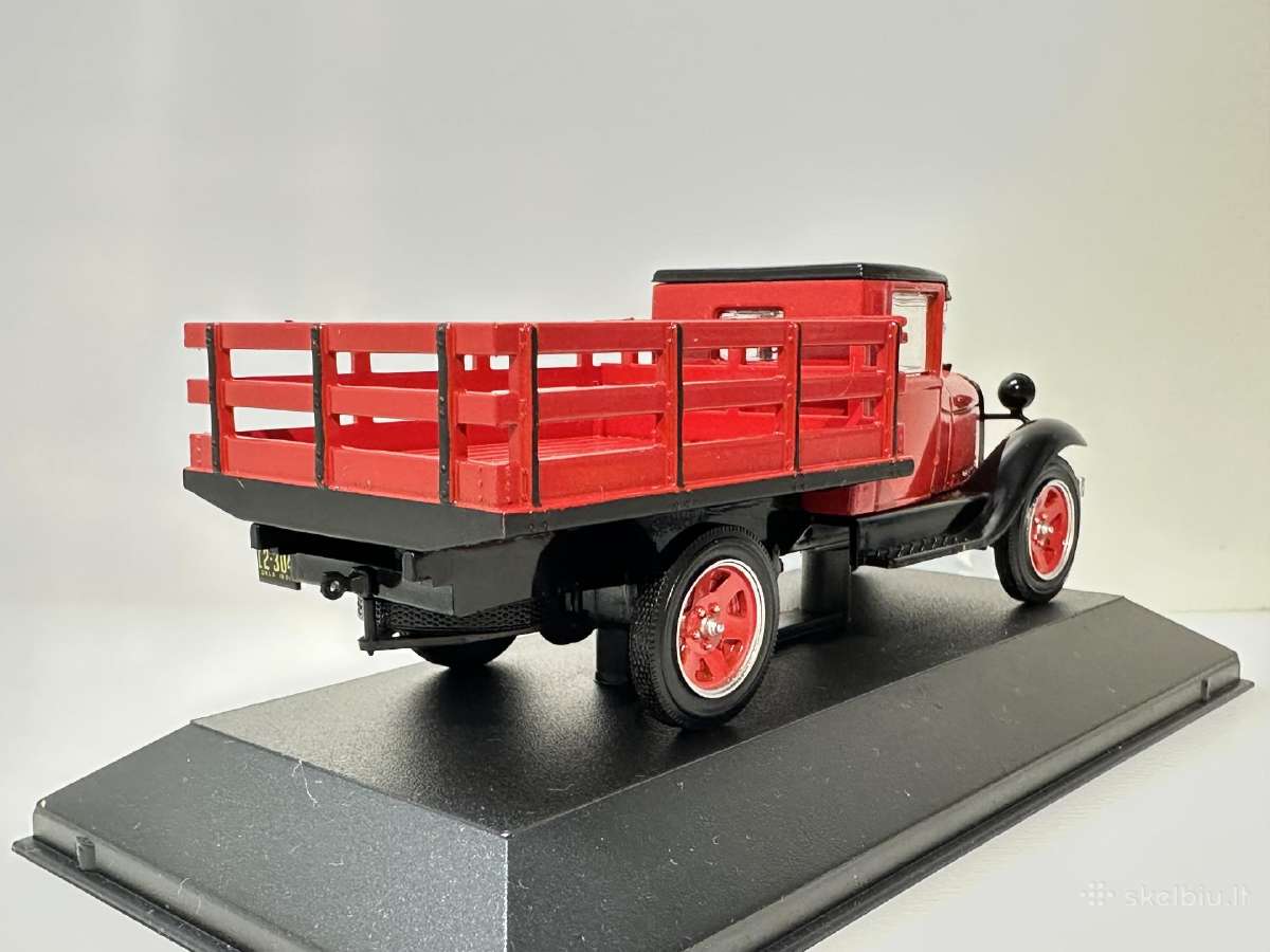 Ford Aa Platform Truck 1928 raudona 1:43 Whiteb - nuotraukos Nr. 4