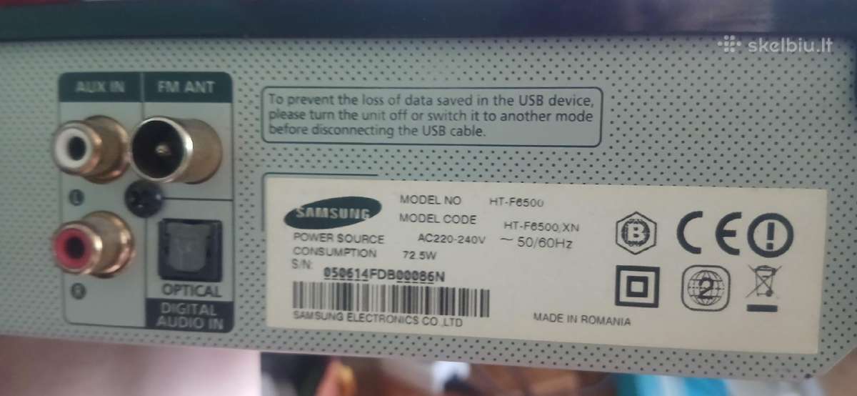 Samsung dvd su lempiniu stiprintuvu - nuotraukos Nr. 10