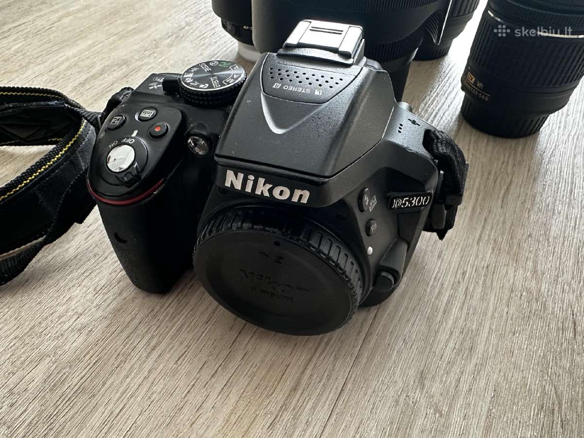 Nikon D5300 komplektas su 4 objektyvais - nuotraukos Nr. 2