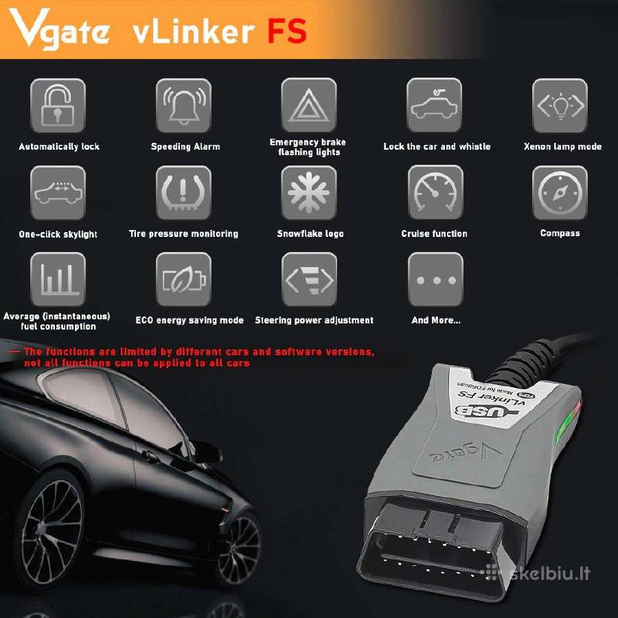 Vgate vlinker FS Usb – Forscan - nuotraukos Nr. 3